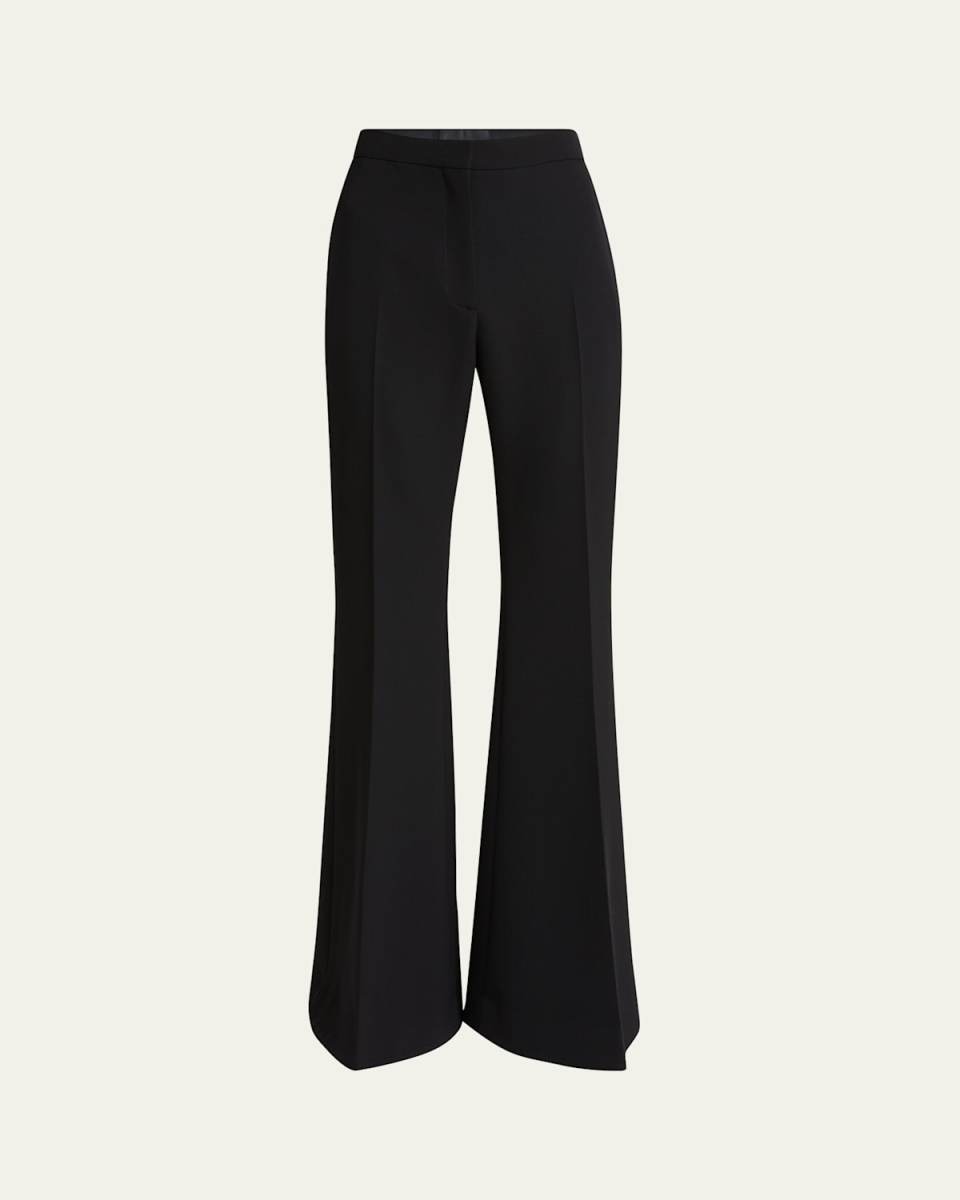 Flared Wool Trousers